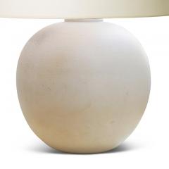 Classic French Art Deco Globe Table Lamp in Chalk White - 823306