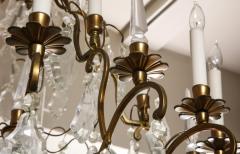 Classic French Versailles Style Austrian Crystal Chandelier in Antique Brass - 2099126