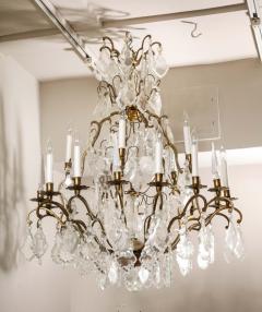 Classic French Versailles Style Austrian Crystal Chandelier in Antique Brass - 2099127