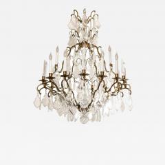 Classic French Versailles Style Austrian Crystal Chandelier in Antique Brass - 2099634