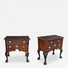 Classic Pair of Chippendale Style Walnut veneered Bedside Cabinets Side Tables - 4705133