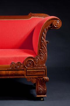 Classical Carved Mahogany Sofa - 1069992