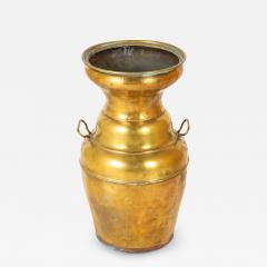 Classical Copper Brass Extra Large Urn with Lion Head Ring Handles - 3257169
