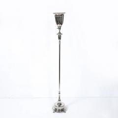 Classical Hollywood Regency Silvered Bronze Torchiere - 4720213