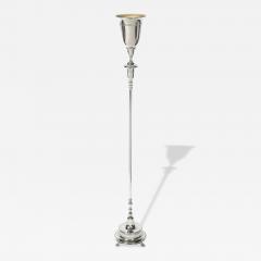 Classical Hollywood Regency Silvered Bronze Torchiere - 4720586