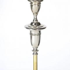Classical Hollywood Regency Silvered Bronze Torchiere - 4720220