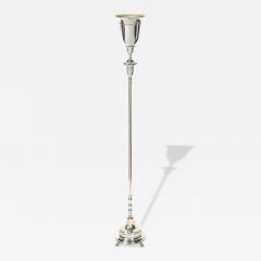 Classical Hollywood Regency Silvered Bronze Torchiere - 4720587