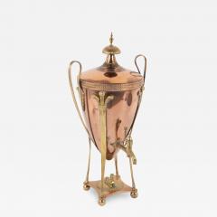 Classical Hot Water Copper Brass Urn with Fleur de Lis and Sphinx Motif - 2682284