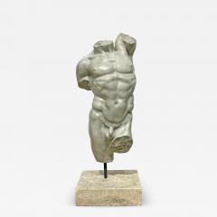 Classical Marble Sculpture of a Nude Male Torso early 20th Century  - 3980638