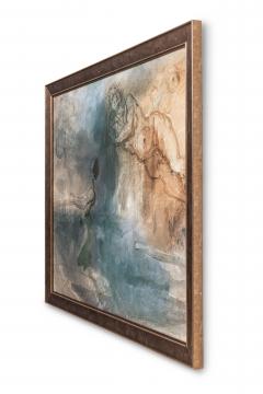 Classical Style Sketches Collage with Subdued Hues in Simple Frame - 4654054