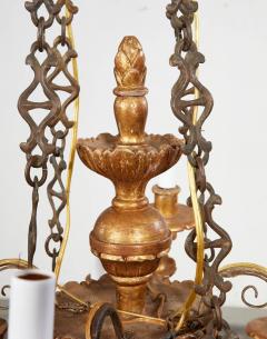 Classical Two Tier Carved and Gilt Chandelier - 3795034