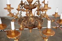 Classical Two Tier Carved and Gilt Chandelier - 3795035