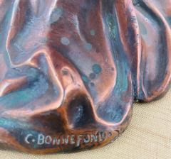 Claude Bonnefond Claude Bonnefond Art Nouveau Woman Candlestick or Statue a Pair - 2888975