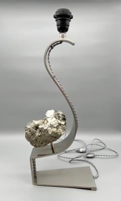 Claude De Musac Large Pyrite lamp by Claude de Musac Paris France circa 1970 - 3416143