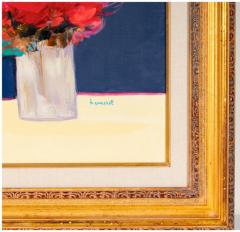 Claude Hemeret Post Modern Oil Painting Bouquet Au Mirroir Claude Hemeret 1929  - 4494056