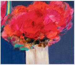 Claude Hemeret Post Modern Oil Painting Bouquet Au Mirroir Claude Hemeret 1929  - 4494060