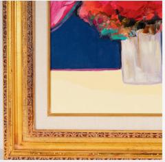 Claude Hemeret Post Modern Oil Painting Bouquet Au Mirroir Claude Hemeret 1929  - 4494061