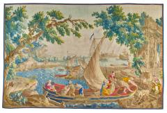 Claude Joseph Vernet The Arrival at the Port 18th Century French Antique Tapestry - 4648123
