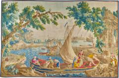 Claude Joseph Vernet The Arrival at the Port 18th Century French Antique Tapestry - 4648125