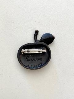 Claude Lalanne CLAUDE LALANNE BRONZE LA POMME BOUCHE BROOCH - 3101584