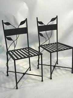 Claude Lalanne Outstanding Set of Outdoor Iron Garden Chairs in the manner of Claude Lalanne - 452533