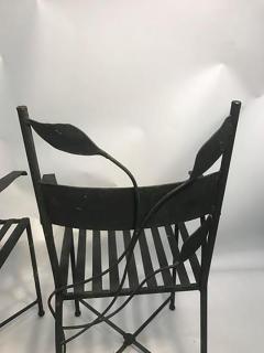 Claude Lalanne Outstanding Set of Outdoor Iron Garden Chairs in the manner of Claude Lalanne - 452534