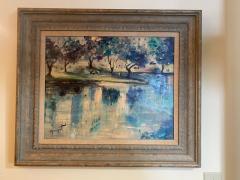 Claude Monet FRENCH MID CENTURY POST IMPRESSIONIST PARK SCENE PAINTING - 1881945