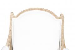 Claude S n Pair of Louis XVI Creme Painted Armchairs Signed Claude Sene - 4506894