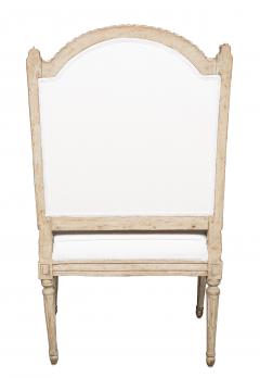 Claude S n Pair of Louis XVI Creme Painted Armchairs Signed Claude Sene - 4506912