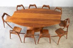 Claude Terrell Magnum Opus Dining Set 1970s Organic Studio Crafted Modernism - 2716199