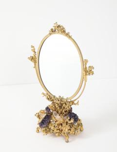 Claude Victor Boeltz 1970s Stunning Amethyst and Quartz Mirror by Claude Victor Boeltz - 4699578