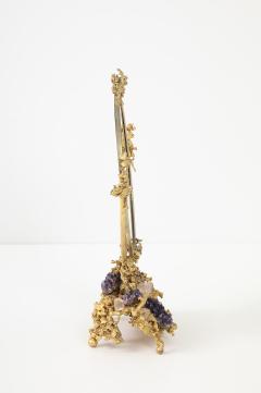 Claude Victor Boeltz 1970s Stunning Amethyst and Quartz Mirror by Claude Victor Boeltz - 4699579