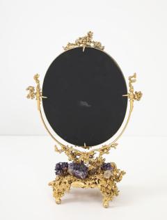 Claude Victor Boeltz 1970s Stunning Amethyst and Quartz Mirror by Claude Victor Boeltz - 4699586