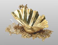 Claude Victor Boeltz Baguier in gilded bronze and rock crystal Claude Victor Boeltz France 1970 - 1642060