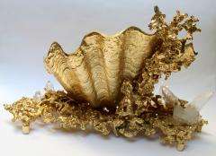 Claude Victor Boeltz Baguier in gilded bronze and rock crystal Claude Victor Boeltz France 1970 - 1642066