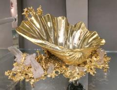 Claude Victor Boeltz Baguier in gilded bronze and rock crystal Claude Victor Boeltz France 1970 - 1643998