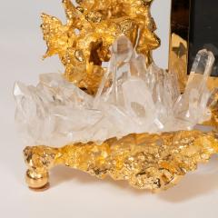 Claude Victor Boeltz Claude Boeltz Exploded Bronze Picture Frame w 24kt Gold Rock Crystal Details - 1580669