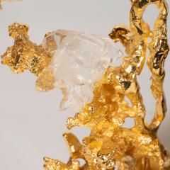 Claude Victor Boeltz Claude Boeltz Exploded Bronze Picture Frame w 24kt Gold Rock Crystal Details - 1580672