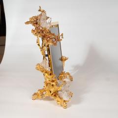 Claude Victor Boeltz Claude Boeltz Exploded Bronze Picture Frame w 24kt Gold Rock Crystal Details - 1580678