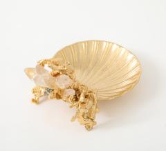 Claude Victor Boeltz Claude Victor Boeltz 22kt Gold Quartz Tray - 4547235