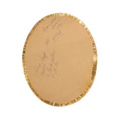 Claude Victor Boeltz Claude Victor Boeltz Rare Vanity Mirror in Gold with Rock Crystals 1983 Signed  - 3068827