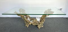 Claude Victor Boeltz Gilt Bronze and Quartz Stone Coffee Table by Boeltz France 1970s - 3341933