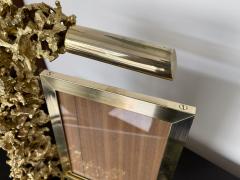 Claude Victor Boeltz Large Gilt Bronze and Dioptase Lamp Picture Frame by Boeltz France 1970s - 2448891