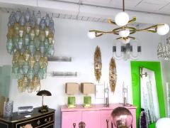 Claude Victor Boeltz Pair of Bronze Sconces Murano Glass by Claude Victor Boeltz France 1970s - 968431