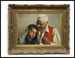 Claudio Rinaldi Claudio Rinaldi Italian 1852 1925 Portrait of an Old Man and Boy - 3880713