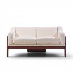 Claudio Salocchi Claudio Salocchi for Sormani Mid Century Rosewood and Boucl Settee Sofa - 4684966