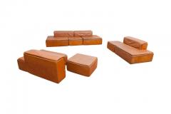 Claudio Salocchi Modular Set of Paione Leather Sofa s by Claudio Salocchi for Sormani - 456579