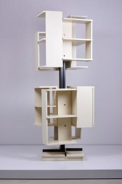 Claudio Salocchi Rotating Wooden Bookshelf by Claudio Salocchi for Sormani Italy - 1210199