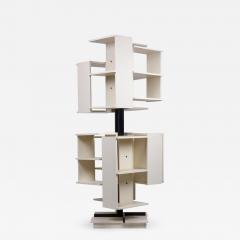 Claudio Salocchi Rotating Wooden Bookshelf by Claudio Salocchi for Sormani Italy - 1210554