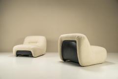 Claudio Vagnoni Set of Malu Lounge chairs in White Boucl by Claudio Vagnoni Italy 1970s - 3067307